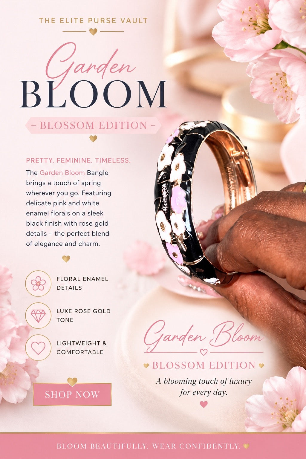 🌸 The Luxe Garden Bangles!