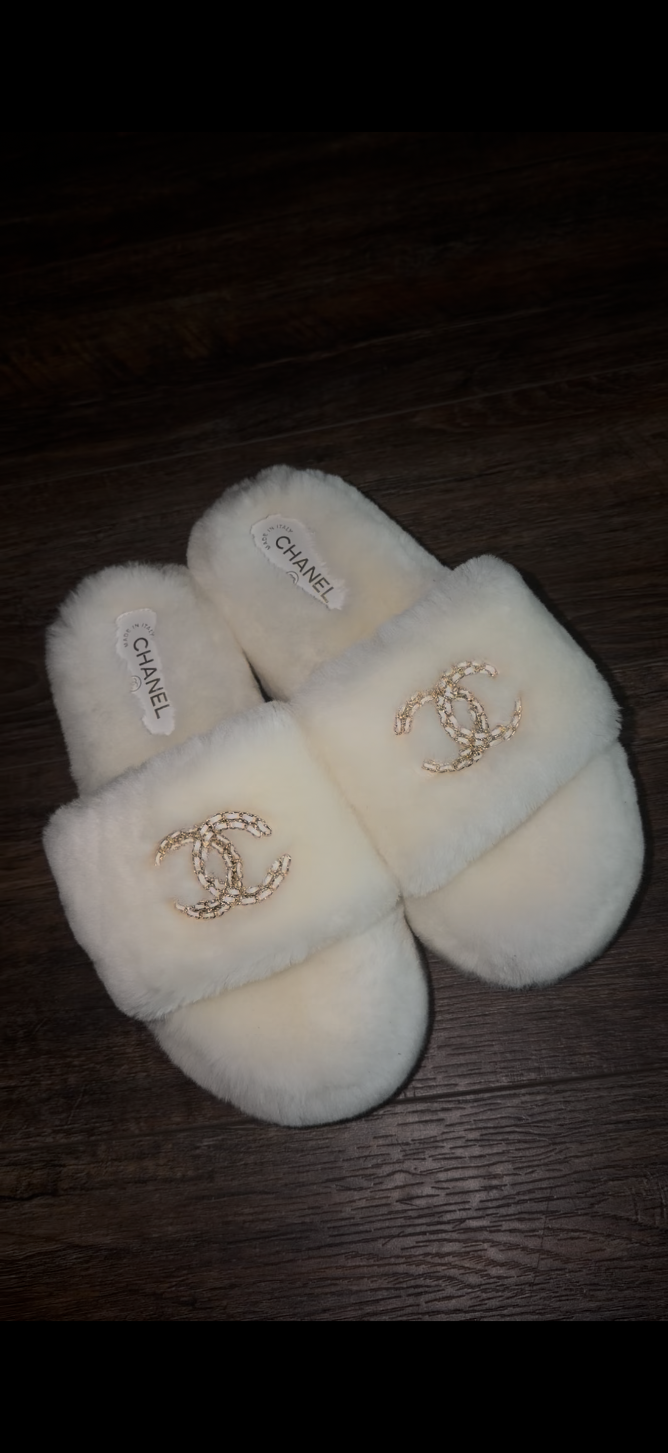 🤍 The Elite Ivory Slides