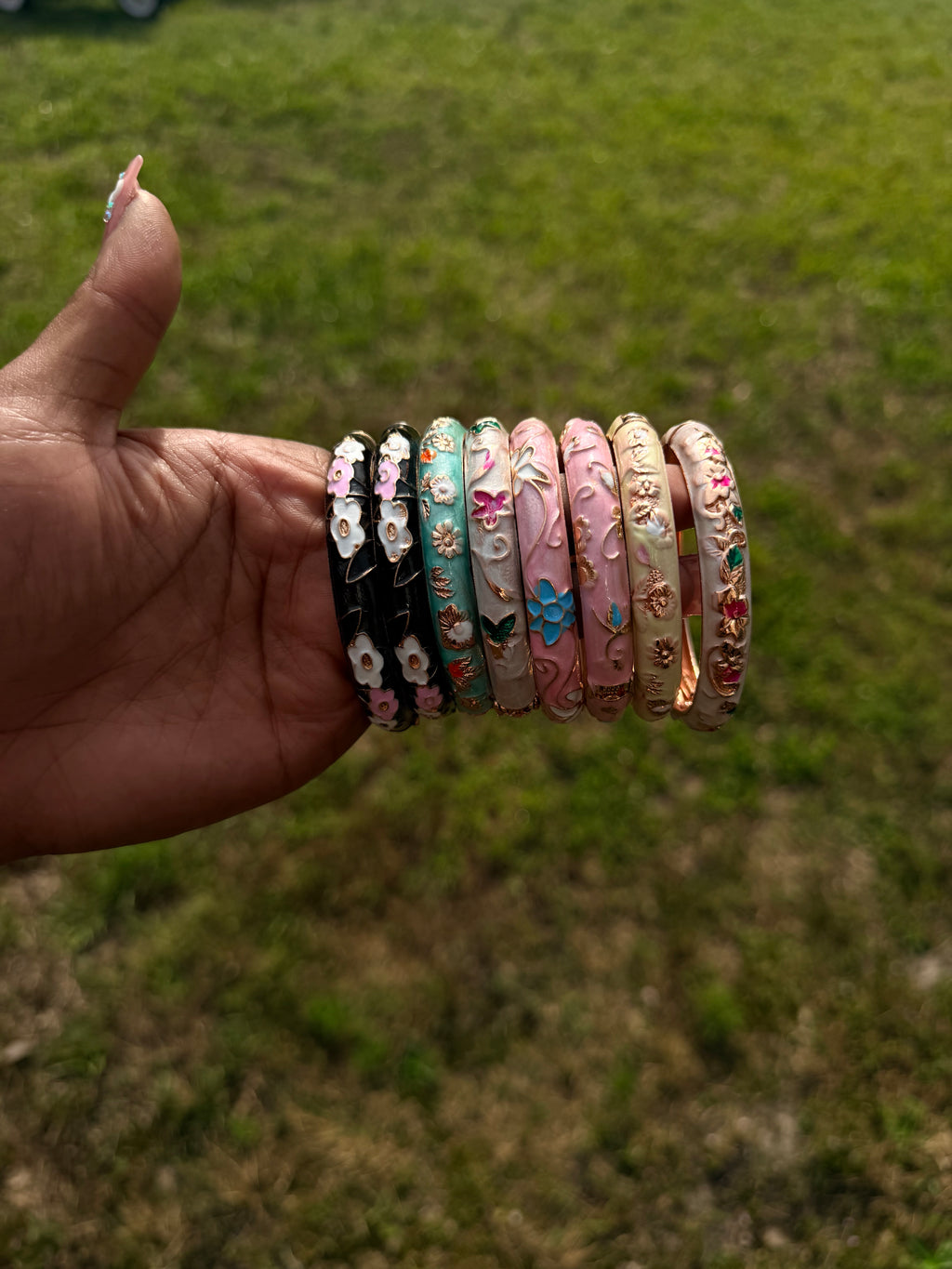 🌸 The Luxe Garden Bangles!